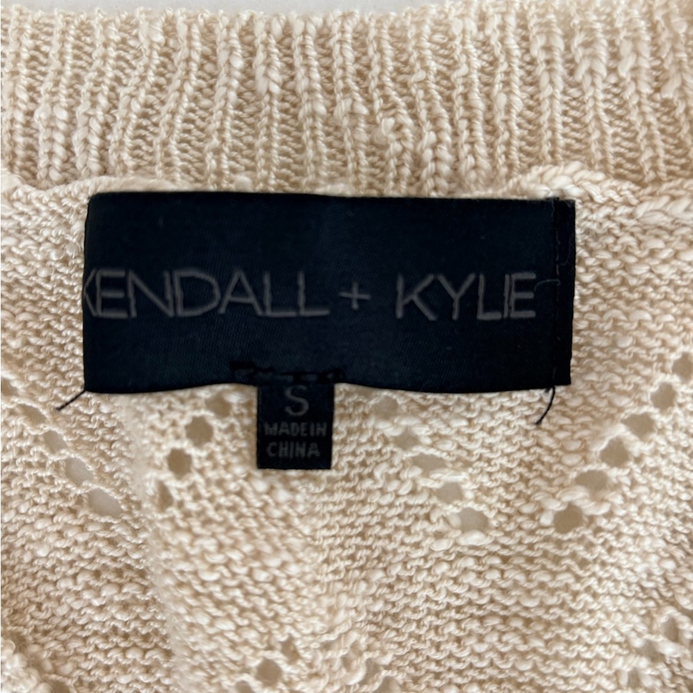 Kendall & Kylie Off-White Knit Sweater